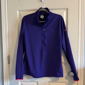 Nike Purple Dri-FIT Quarter-Zip Top